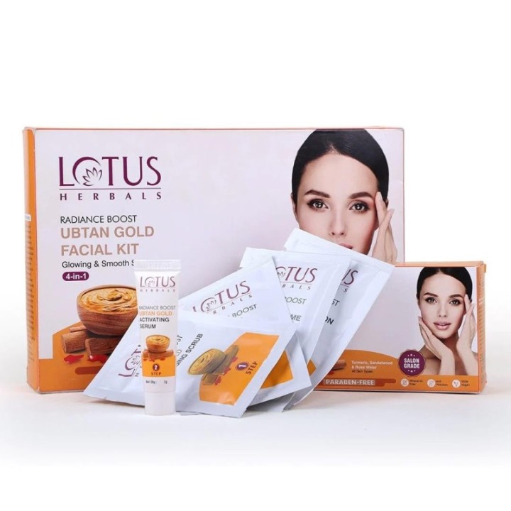 Lotus Radiance Boost Ubtan 4in1 Facial Kit