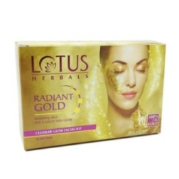 Lotus Herbals Radiant Gold Cellular Glow Facial Kit - Revitalising
