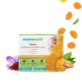 Mamaearth Ubtan Nourishing Bathing Soap, Pack of 5 ( Each)