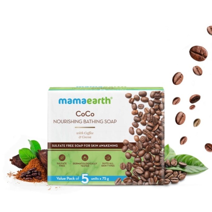 Mamaearth Coco Nourishing Bathing Soap, Pack of 5 ( Each)