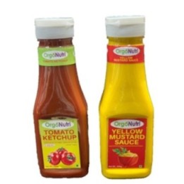 Orgonutri Combo Pack of Tomato Ketchup & Mustard Sauce, Each- Perfect