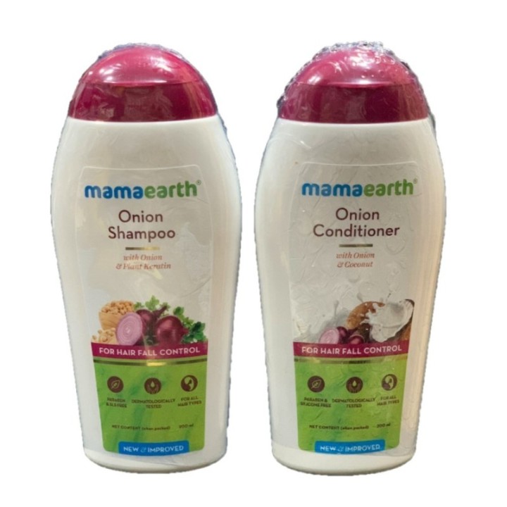 Mamaearth Combo Pack of Onion Shampoo & Conditioner, Each for Hair