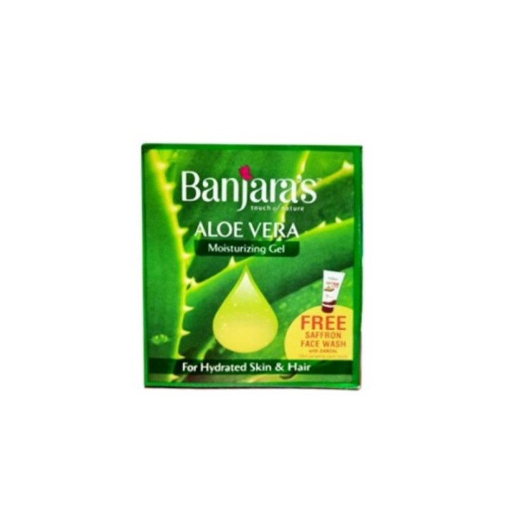 Banjara's Aloe Vera Moisturizing Gel, +, for Hydrated Skin & Hair 10ml
