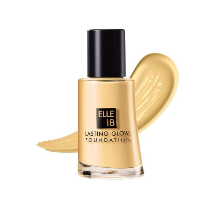 Elle 18 Lasting Glow Liquid Radiant Full Coverage Foundation (02 Marble, 27ml)