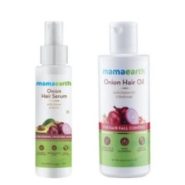 Mamaearth Combo of Onion Hair Oil & Onion Hair Serum 100ml
