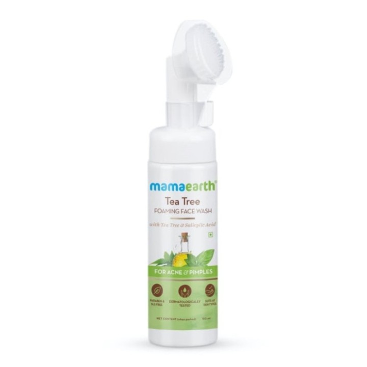 Mamaearth Combo of Tea Tree Foaming Face Wash & Tea Tree Face Serum