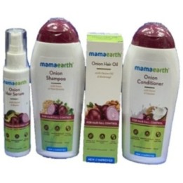 Mamaearth Anti-Hair Fall Kit: Onion Shampoo & Conditioner ( Each)