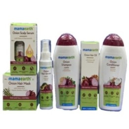 Mamaearth Anti-Hair Fall Gift Kit: Onion Shampoo & Conditioner