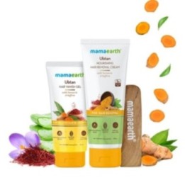 Mamaearth Ubtan Nourishing Hair Removal Kit with Turmeric & Saffron