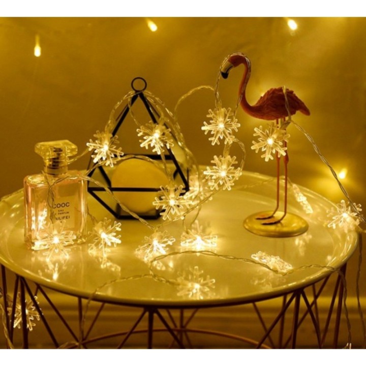 Kodayz Snowflakes LED Lights (Warm White, 10M) for Chirstmas