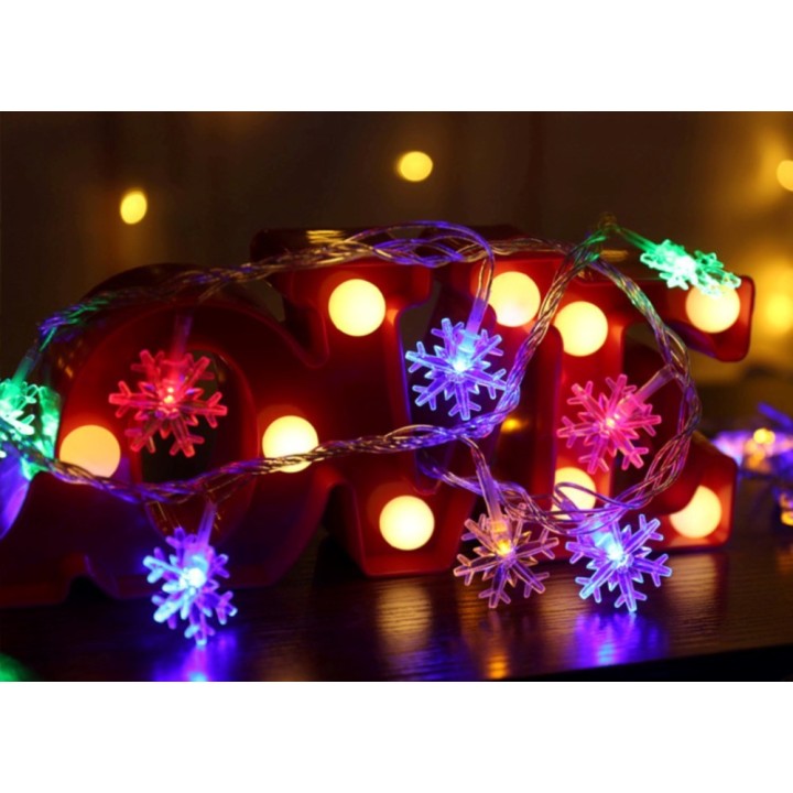 Kodayz Snowflake LED Lights (Multicolour, 10M) for Chirstmas