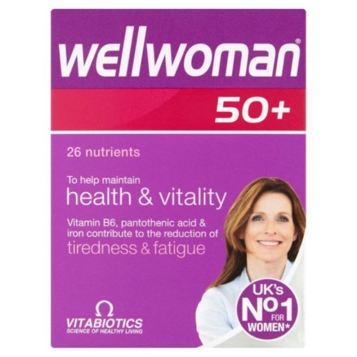 Vitabiotics Wellwoman 50+, 30 Tablets- Health & Vitality Tablets