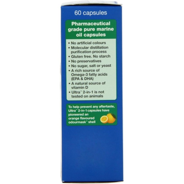 Vitabiotics Ultra Cod Liver Oil Plus Omega-3, 60 Capsules