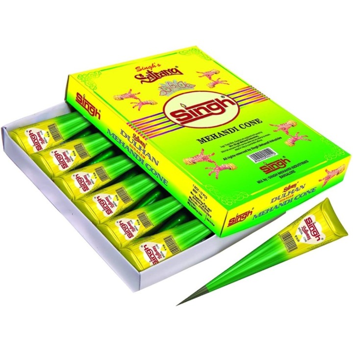Singh Mehandi Cone, Pack of 12 Pcs