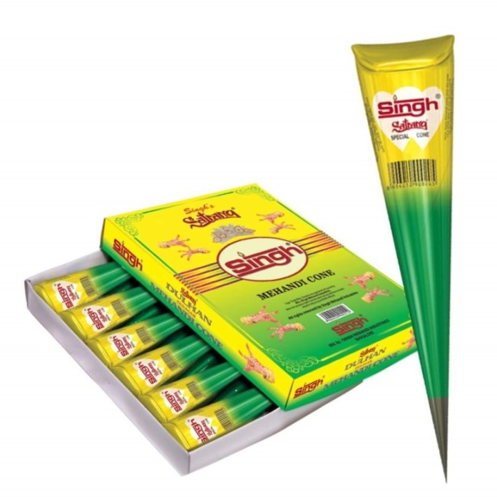 Singh Mehandi Cone, Pack of 12 Pcs