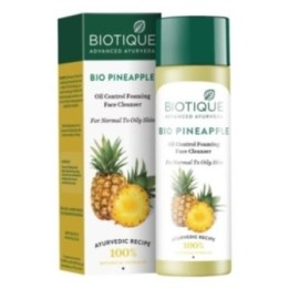 Biotique Bio Pineapple Oil Control Foaming Face Cleanser, for Normal