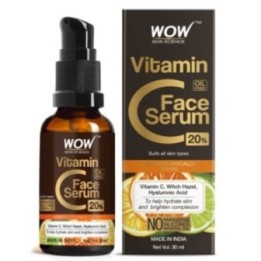 Wow Skin Science Vitamin C (20%) Oil Free Face Serum - with Vitamin