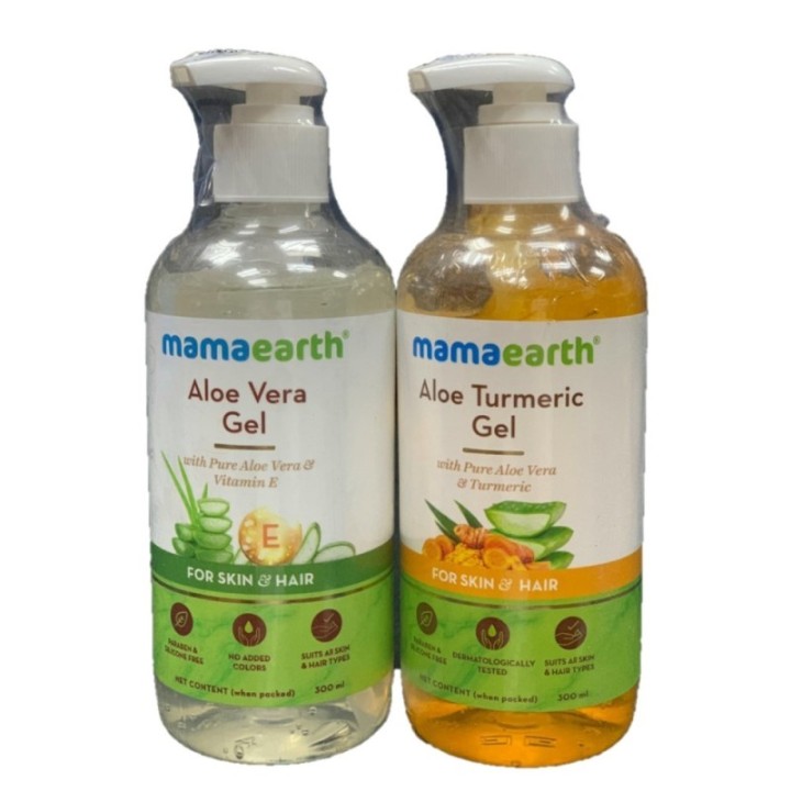 Mamaearth Combo of Aloe Vera Gel & Aloe Turmeric Gel ( Each)