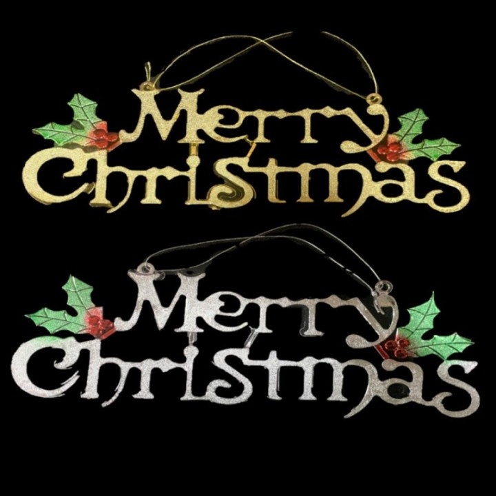 Christmas Promo Merry Christmas Signage for Door & Wall Decoration