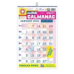 Kalnirnay English 2024 Wall Calendar - Kalnirnay Calmancac