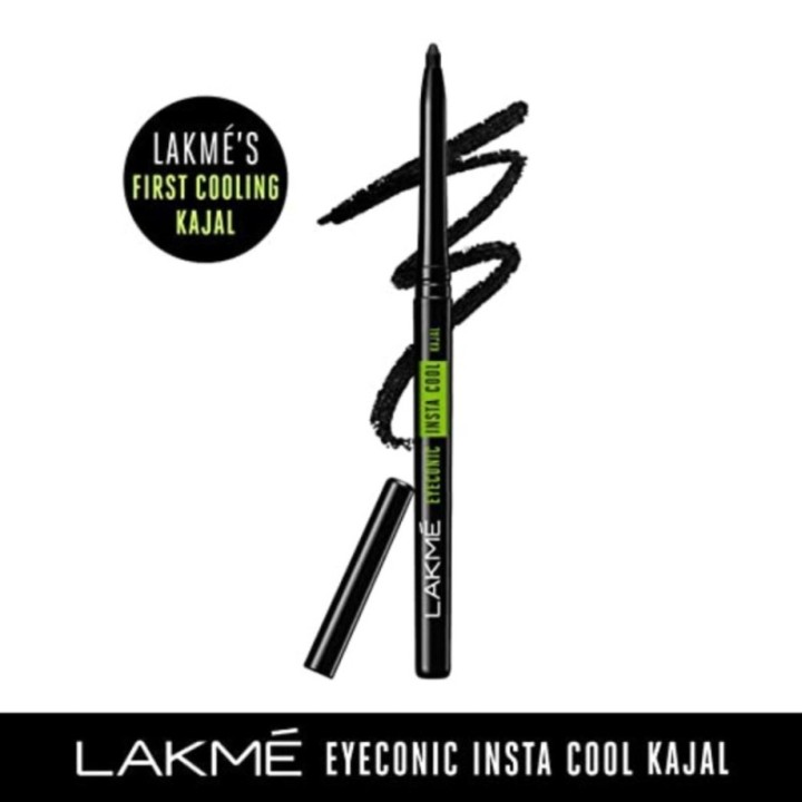 Lakme Eyeconic Insta Cool Kajal, Black, Cooling Kohl Liner