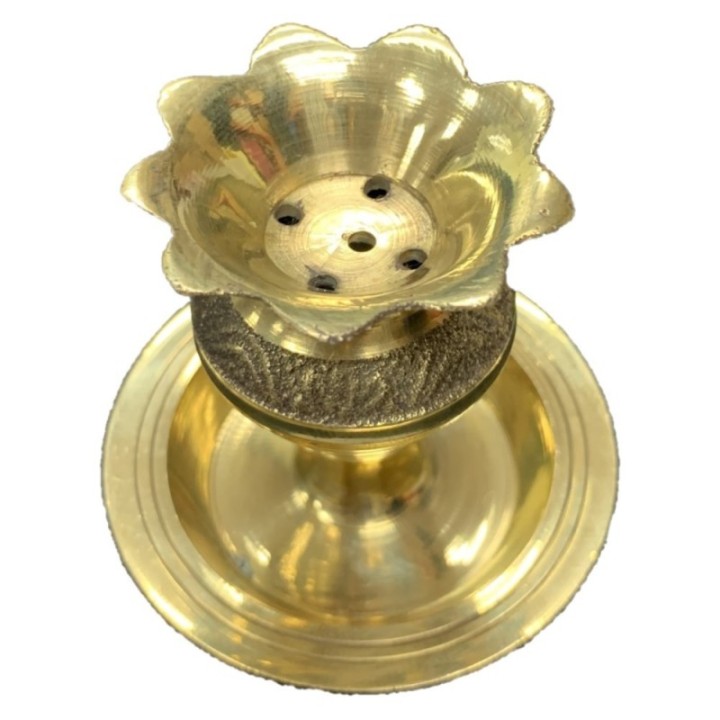 Satvik Brass Incense Sticks Stand (6Cms)