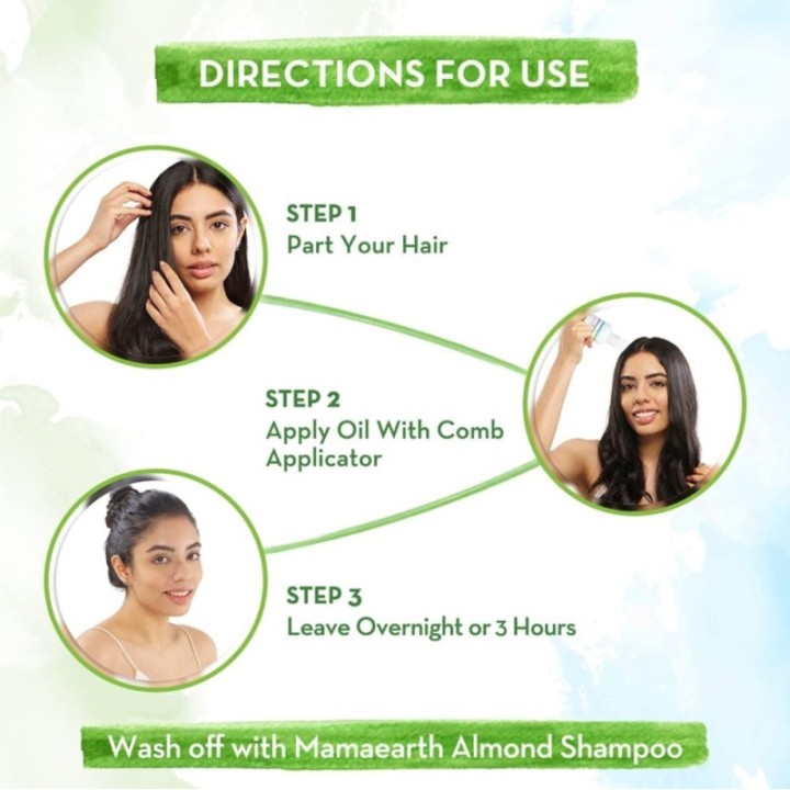 Mamaearth Almond Hair Oil with Cold Pressed Almond Oil & Vitamin E