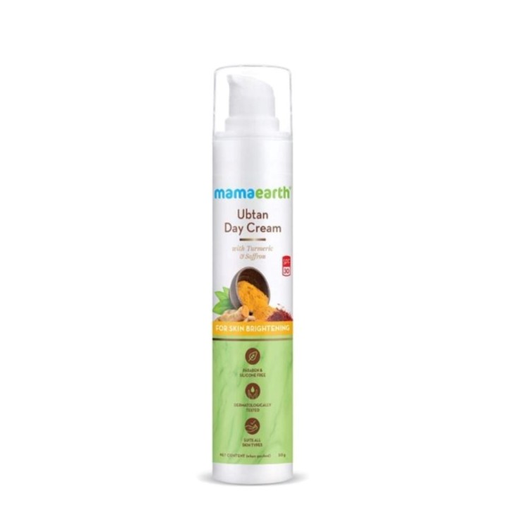 Mamaearth Ubtan Day Cream with Turmeric & Saffron for Skin