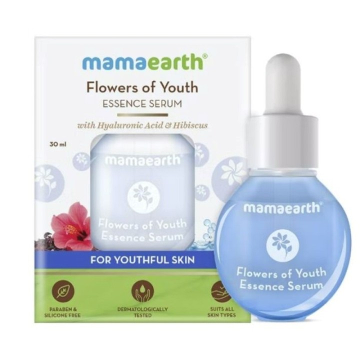 Mamaearth Flowers of Youth Essence Face Serum, for Smooth Skin
