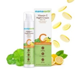 Mamaearth Vitamin C Night Cream for Women with Vitamin C & Gotu Kola