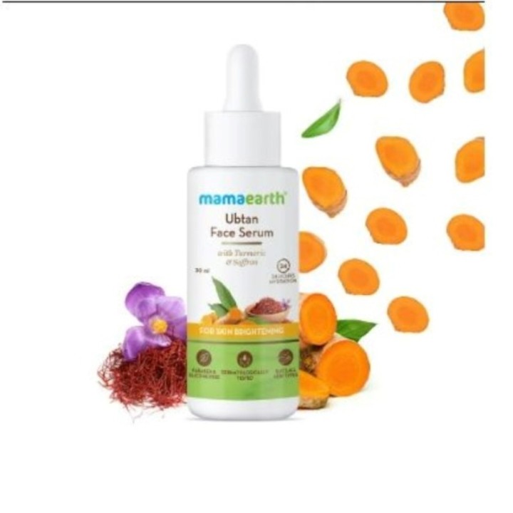 Mamaearth Ubtan Face Serum with Turmeric & Saffron for Skin