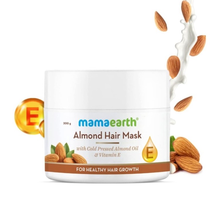 Mamaearth Almond Hair Mask, for Smoothening Hair, with Cold Pressed