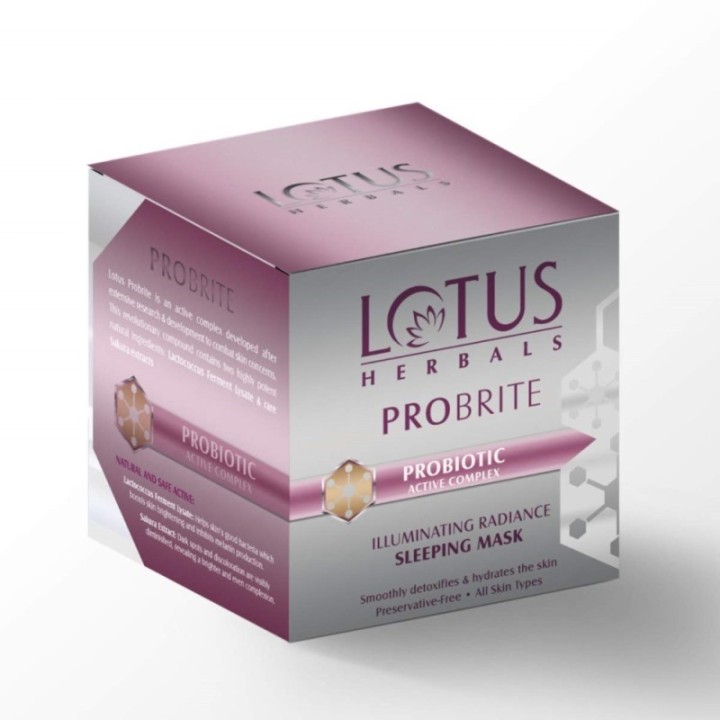 Lotus Herbals Probrite Illuminating Radiance Sleeping Mask Detoxifies