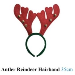 Kodayz Christmas Reindeer Antler Headband with Bells for Christmas