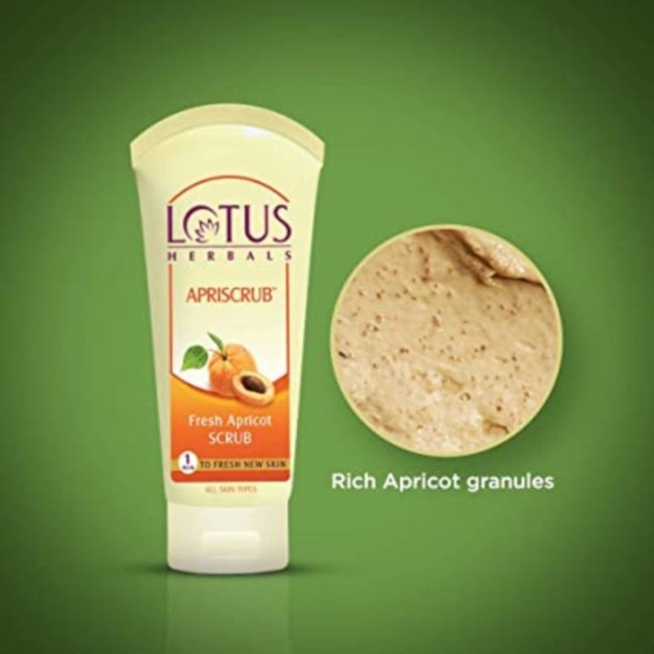 Lotus Herbals Apriscrub Fresh Apricot Scrub Natural Exfoliating Face