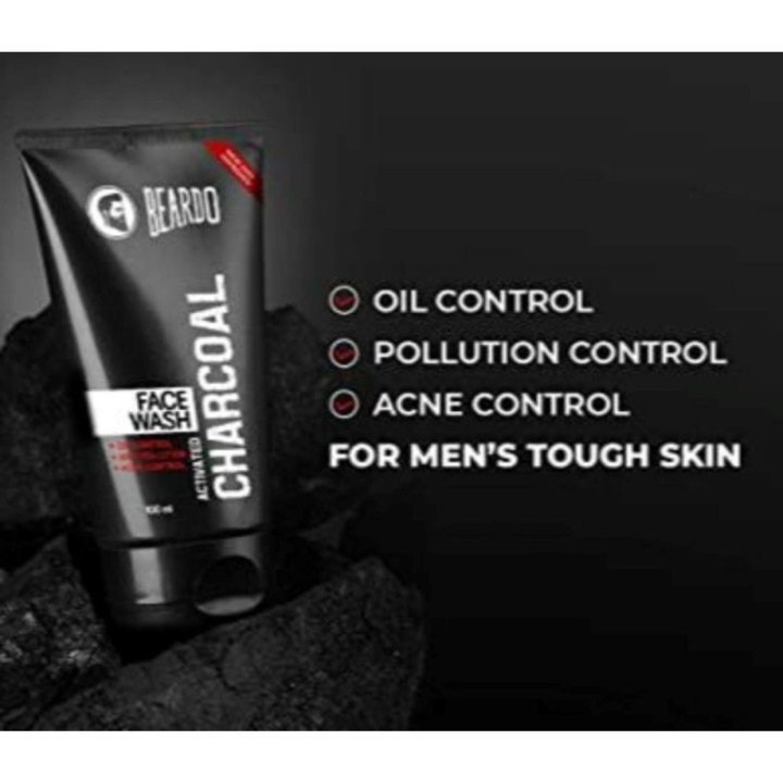 Beardo Activated Charcoal Anti-Pollution Face Wash for Deep Pore