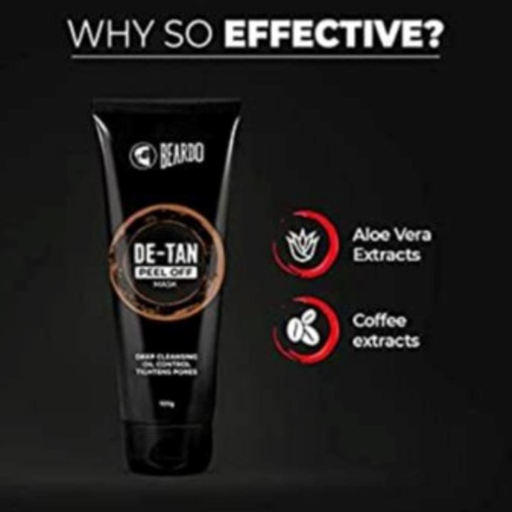 Beardo De-Tan Peel Off Face Mask for Men 100 Gm
