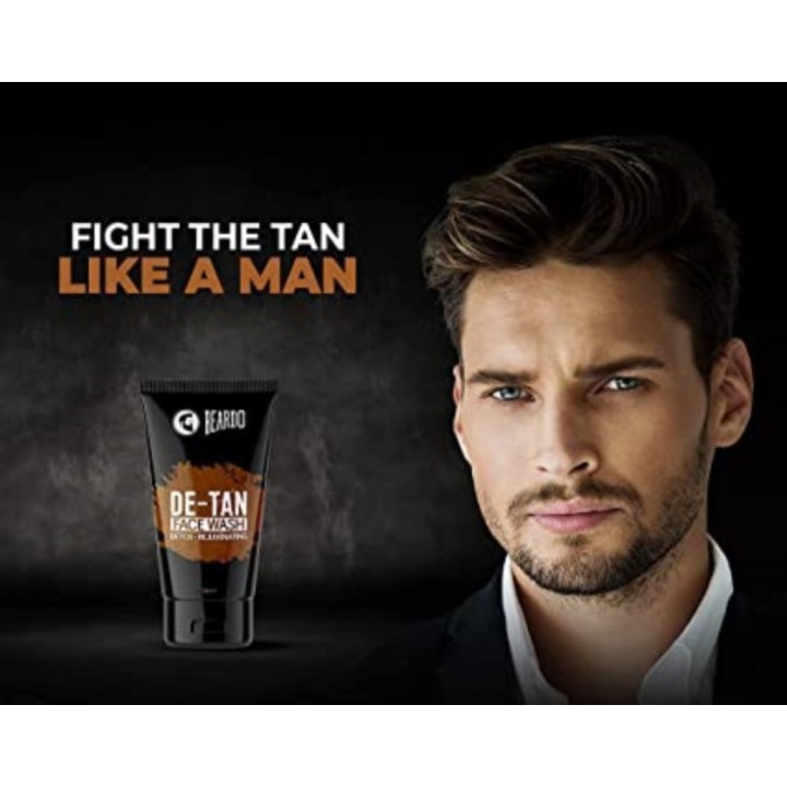 Beardo De-Tan Facewash for Men, Tan Removal Facewash for Men Oil