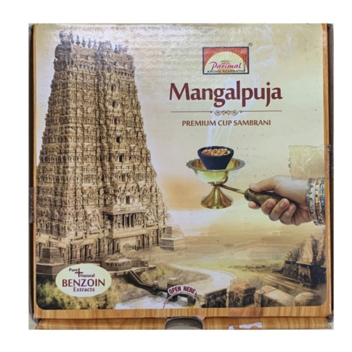 (Sambrani) Parimal Mangalpuja Premium Cup Sambrani, 12 Sambrani Cups