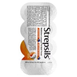 Strepsils Orange Medicated Lozenges for Sore Throat