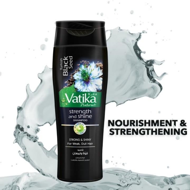 Dabur Vatika Naturals Turkish Black Seed Strength & Shine Shampoo