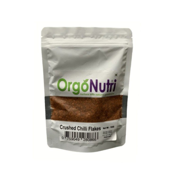 Orgonutri Crushed Chilli Flakes 100 Gm