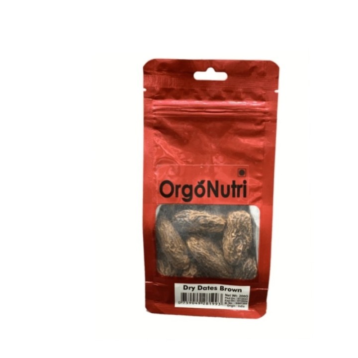 Orgonutri Dry Dates Brown 200 G