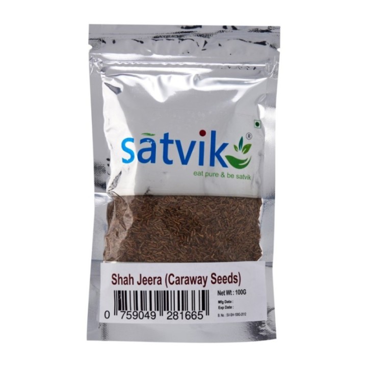 Satvik Whole Shah Jeera, Caraway Seeds, Premium Quality Whole Shahi