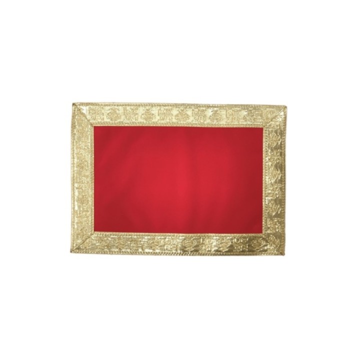 Pooja Prayer Mat ( Velvette ) 14.5 Inches