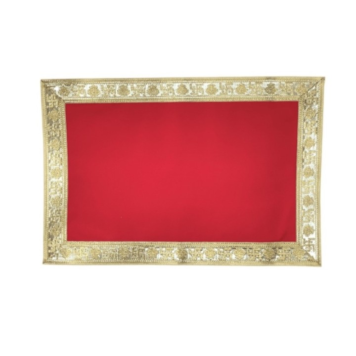 Pooja Prayer Mat ( Velvette ) 14.5 Inches