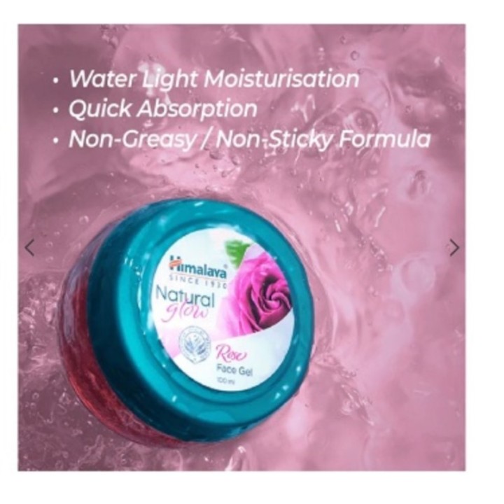 Himalaya Natural Glow Rose Face Gel 100 Ml