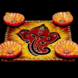 Satvik Colorful Clay Diyas for Diwali Festival, Multicolor Diwali