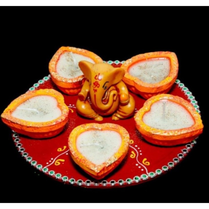 Satvik Colorful Clay Diyas for Diwali Festival, Multicolor Diwali