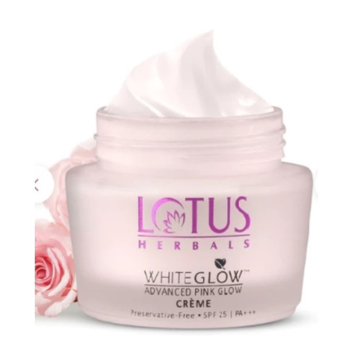 Lotus Herbals Whiteglow Advanced Pink Glow Brightening Cream SPF 25 I
